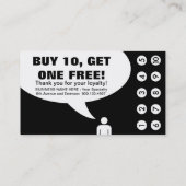 hartelijk bedankt. (klantenloyaliteit) klantenkaartje (Achterkant)