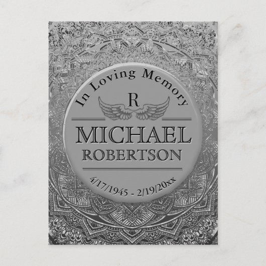 Hartelijk Bedankt | Memorial Briefkaart (Voorkant)