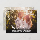 HARTELIJK BEDANKT | MODERN BRIEFKAART (Voorkant / Achterkant)