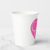 Hartelijk Bedankt | Roze hartstethoscoop Papieren Bekers (Voorkant)