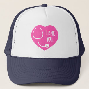 Hartelijk Bedankt Roze hartstethoscoop Trucker Pet