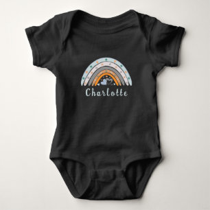 Hartelijk boho Rainbow met persoonlijke naam Romper