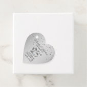 Hartelijk dank 25 jaar Silver Wedding Jubileum Bedankjes Labels (In situ)