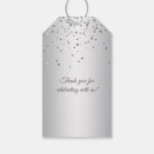 Hartelijk dank 25 jaar Silver Wedding Jubileum Cadeaulabel (Achterkant)