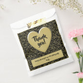 Hartelijk dank, 30e Random Number Pattern Black/Go Bedankzakje (Gezegeld)