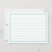 Hartelijk dank: 80e Blauwgroen/White Bday Number P (Achterkant)