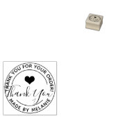 Hartelijk dank Aangepaste Logo Elegant Script Cirk Rubberstempel (Gestempeld)
