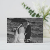 Hartelijk dank: Anemone & Blue delphinium Bedankkaart (Staand voorkant)