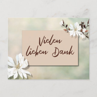 Hartelijk dank Ansichtkaart Briefkaart