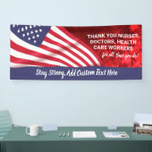 Hartelijk dank, artsen, verpleegkundigen, personee spandoek (Beurs)