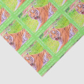 Hartelijk dank, Aziatische tijgerkrant Tissuepapier (Detail)