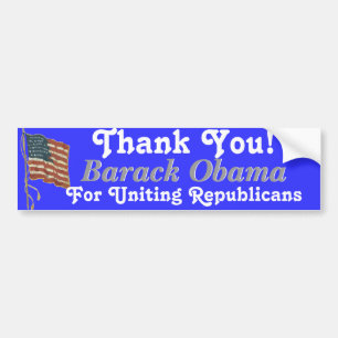 Hartelijk dank, Barack Obama Bumpersticker