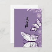 Hartelijk dank bedankkaart (Voorkant / Achterkant)