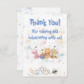 Hartelijk dank bedankkaart (Voorkant / Achterkant)