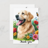 Hartelijk dank bedankkaart (Voorkant / Achterkant)