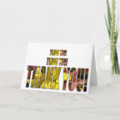 Hartelijk dank bedankkaart (Voorkant)