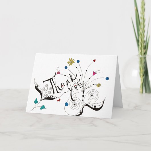 Hartelijk dank bedankkaart (Voorkant)