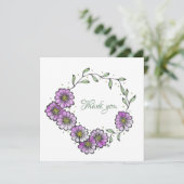 Hartelijk dank bedankkaart (Staand voorkant)