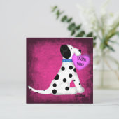 Hartelijk dank bedankkaart (Staand voorkant)