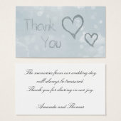 Hartelijk dank, Bokeh Visitekaartje (Voorkant /achterkant)