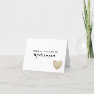 Hartelijk dank - Bridal Heart Bedankkaart