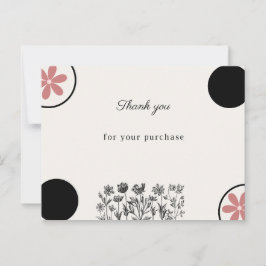 Hartelijk dank briefkaart