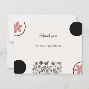 Hartelijk dank briefkaart