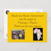 Hartelijk dank briefkaart (Voorkant / Achterkant)