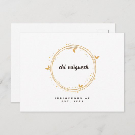 Hartelijk dank briefkaart (Voorkant / Achterkant)