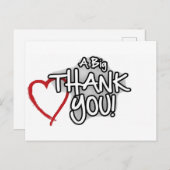 hartelijk dank briefkaart (Voorkant / Achterkant)