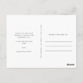 Hartelijk dank Briefkaarten aangepaste bruiloft fo (Achterkant)