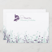 Hartelijk dank - Butterfly Garden 9 Bedankkaart (Voorkant / Achterkant)