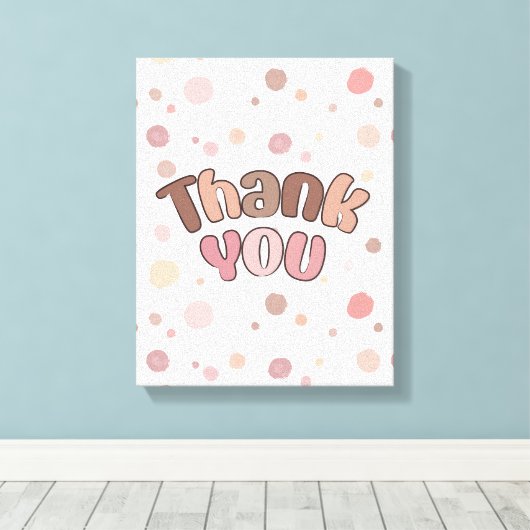 Hartelijk dank canvas afdruk (Insitu (Houten vloer))