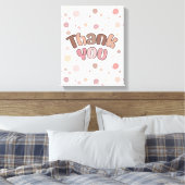 Hartelijk dank canvas afdruk (Insitu (Slaapkamer))