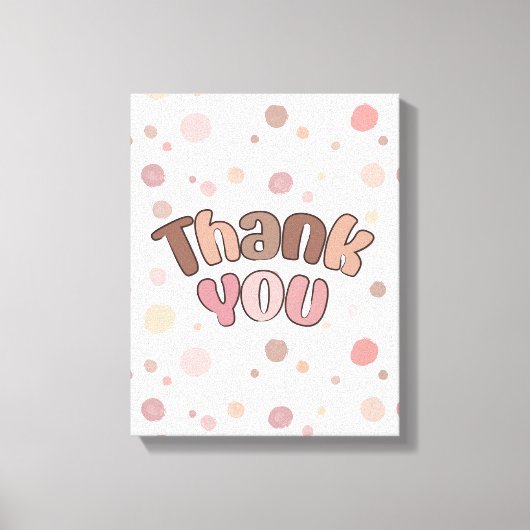 Hartelijk dank canvas afdruk (Voorkant)