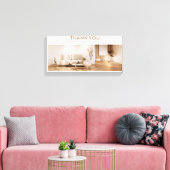 Hartelijk dank canvas afdruk (Insitu (Woonkamer))