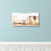 Hartelijk dank canvas afdruk (Insitu (Houten vloer))