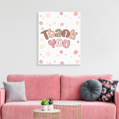 Hartelijk dank canvas afdruk (Insitu (Woonkamer))