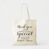 Hartelijk dank, Canvas tas voor aangepaste weddens (Voorkant)