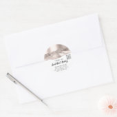 Hartelijk dank Cosmetics Logo QR Code Roos White Ronde Sticker (Envelop)