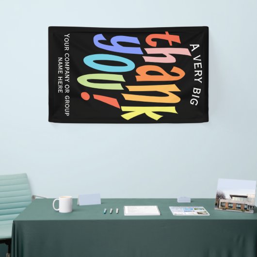Hartelijk dank, dank voor uw waardering spandoek (Beurs)
