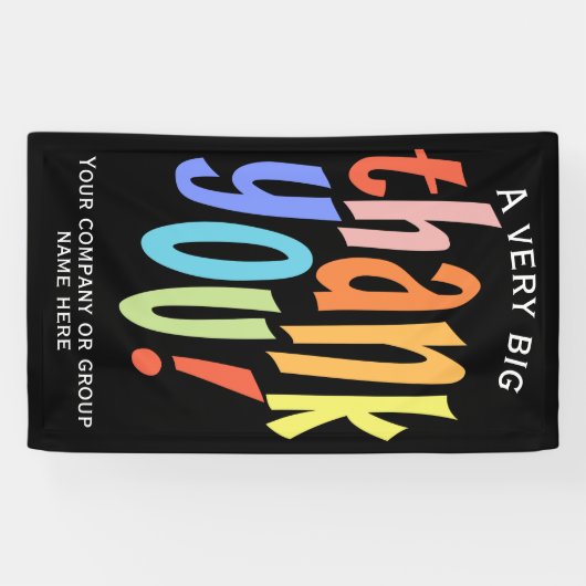 Hartelijk dank, dank voor uw waardering spandoek (Horizontaal)