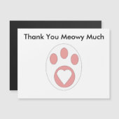 Hartelijk dank dat je kat Paw-drukhartverwarmingst (Voorkant / Achterkant)