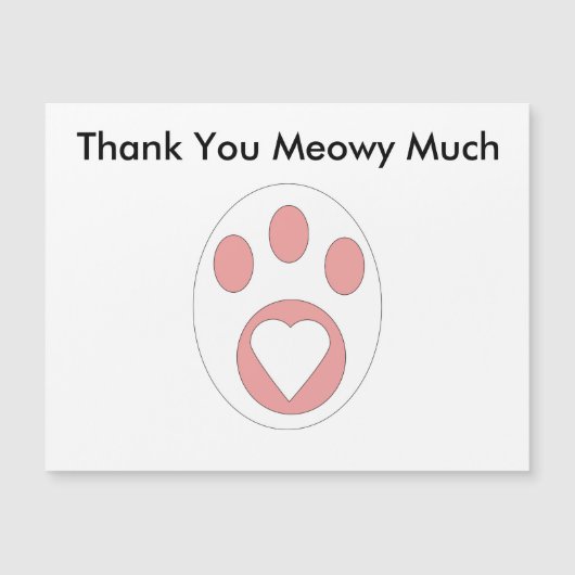 Hartelijk dank dat je kat Paw-drukhartverwarmingst (Voorkant)