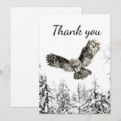 Hartelijk dank dat u de Natuur van vliegende vogel Bedankkaart (Voorkant / Achterkant)