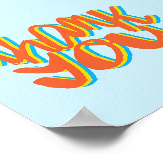 Hartelijk dank dat u kunstgeschenk laat zien poster (Hoek)