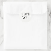 Hartelijk dank: Envelope Seal Sticker - Wit (Tas)