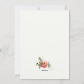 Hartelijk dank, Floral Card Bedankkaart (Achterkant)