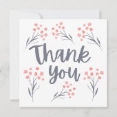 Hartelijk dank, Floral Cards Kaart (Voorkant)