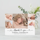 Hartelijk dank Foto aankondiging Baby (Staand voorkant)